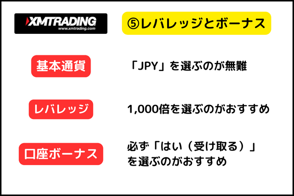 XMの口座開設の手順⑤